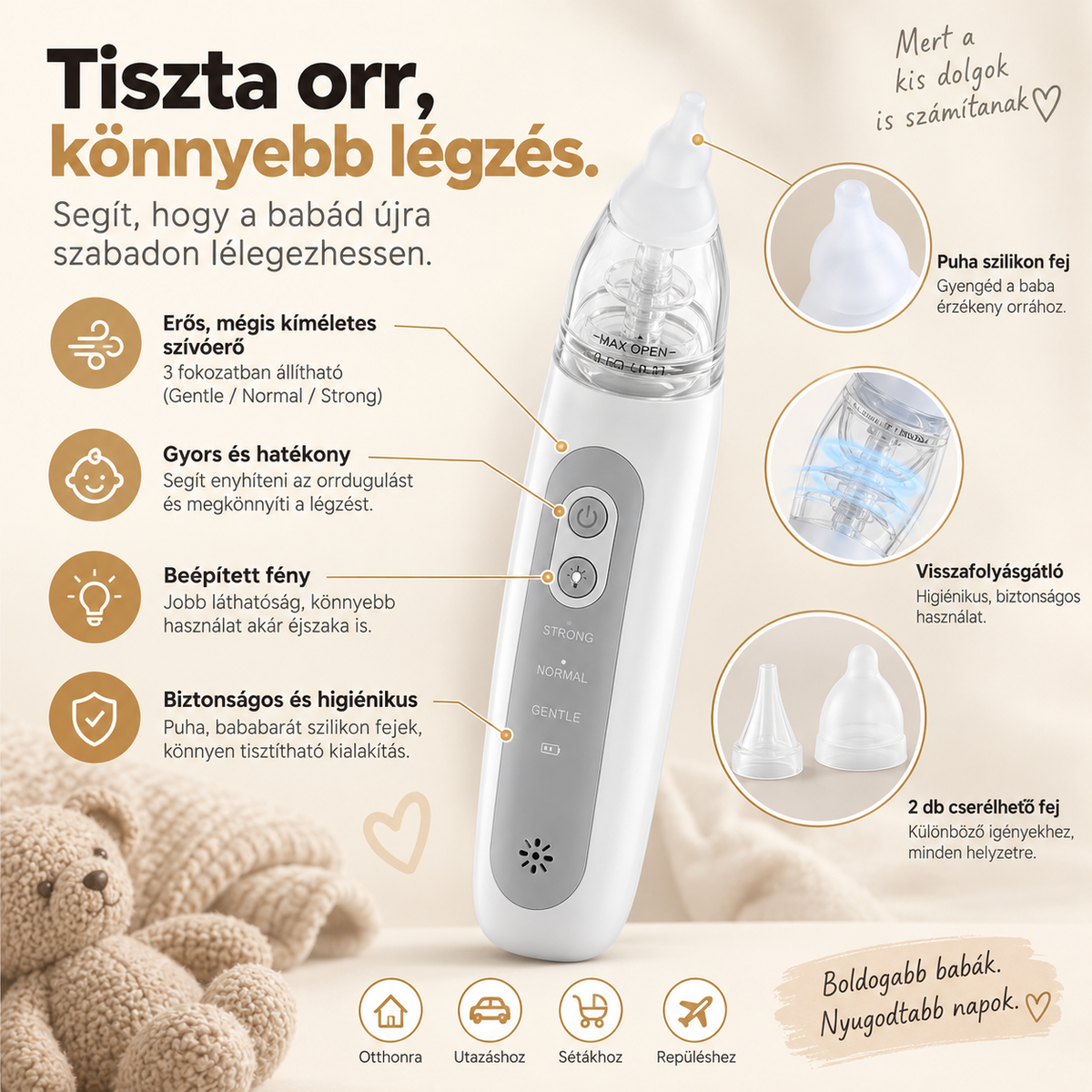 Babino Nózi™ Elektromos Orrszívó